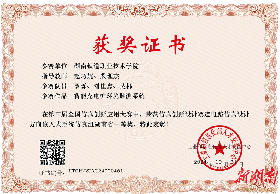 湖南铁道学子在2024年全国仿真创新应用大赛中喜获佳绩(图2)