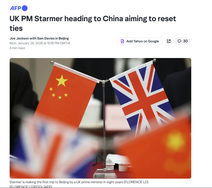 全球媒体聚焦欧洲媒体：斯塔默访华将重塑英中关系纽带(图2)