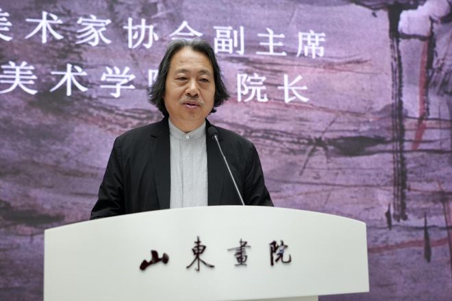 星空体育网站：现场云山问道——李岗中国画作品展在山东画院启幕(图5)