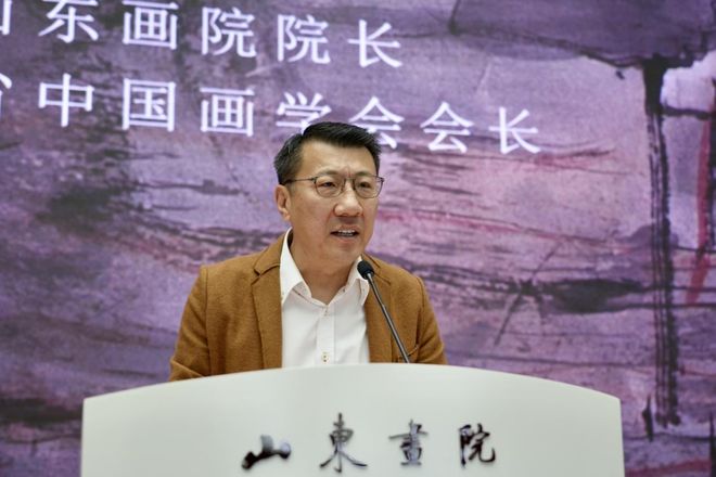 星空体育网站：现场云山问道——李岗中国画作品展在山东画院启幕(图7)